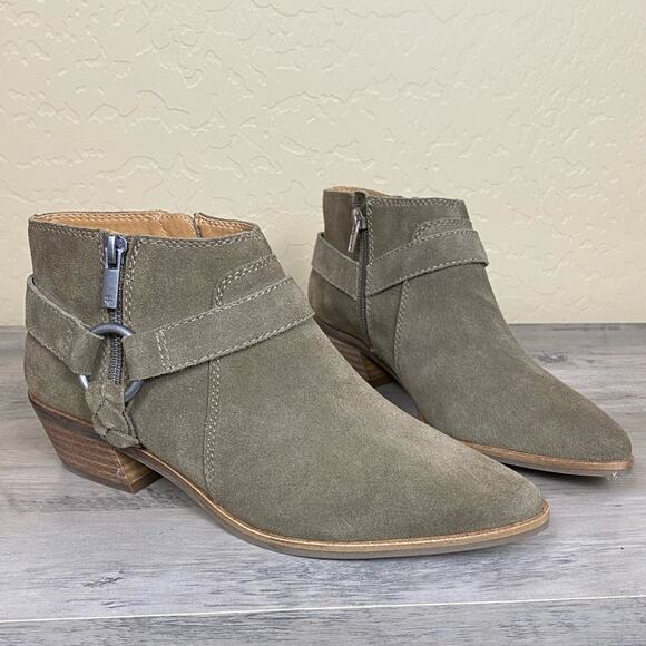 NWOB Lucky Brand Enitha Leather Booties, Size 7.5 - Picture 2 of 11